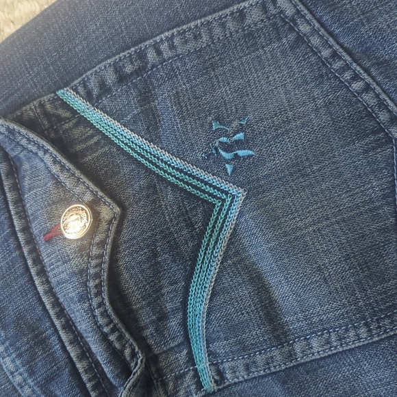 Basic Code 38 34 jeans blue jeans casual worn distressed men's jeans - Picture 11 of 14